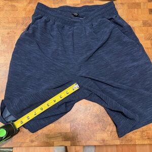 Men's Casual Elastic Waist Shorts - Navy